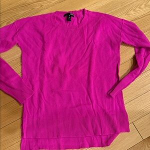 Aqua Vibrant Fuchsia Crew Neck Sweater